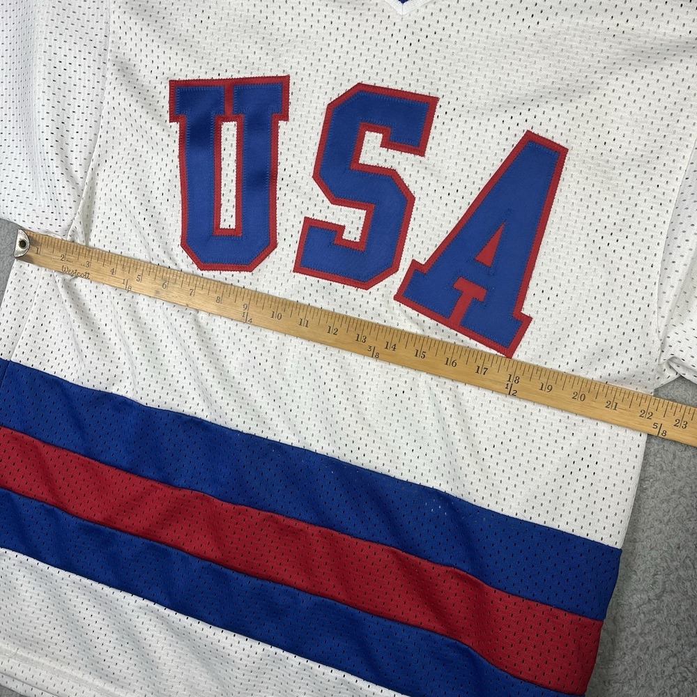 Vintage K1 Sports Team USA Stitched Olympic Hockey Jersey Mens M White - Picture 6 of 7
